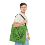 Light Green Branded Freckled Fox Company 2024 Merch Tote Bag! Merch