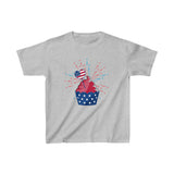 Independence Day Cupcake Kids Heavy Cotton Tee! Foxy Kids!