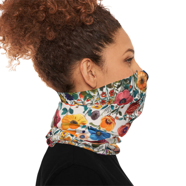 Wildflowers Lightweight Neck Gaiter! 4 Sizes Available! Free Shipping! UPF +50! Great For All Outdoor Sports!
