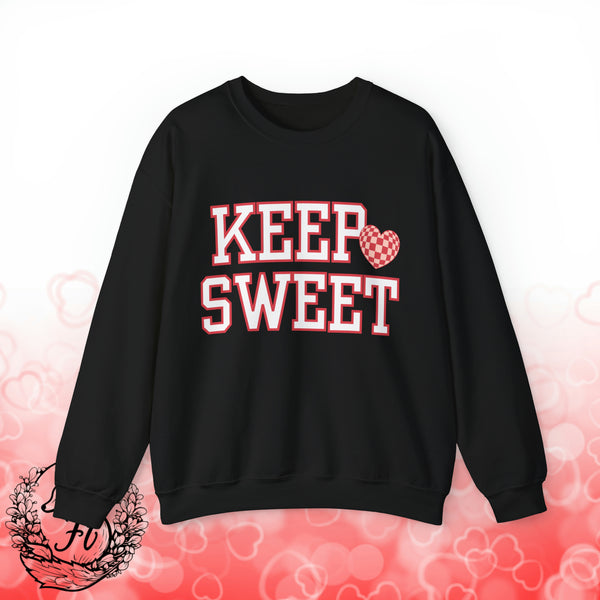 Valentines Day Keep Sweet Retro Unisex Sweatshirt! Retro! Plus Sizes Available!