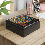 Peace Symbol Boho Dreams Jewelry Box! Ceramic Tile Top! Fast and Free Shipping!!! Grad Gift! 7 x 7 Sizing!