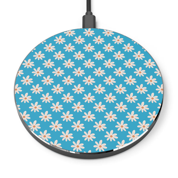 Turquoise Daisy Wireless Phone Charger! Free Shipping!!!