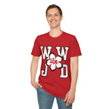 W,W,J,D Hibiscus Floral Unisex Graphic Tees! Summer Vibes! All New Heather Colors!!! Free Shipping!!!