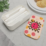 Retro Inspired Pink and Yellow Smiley Face Bento Lunch Box! Free Shipping!!! Great For Gifting! BPA Free!