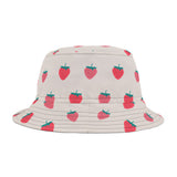 Strawberries Farmers Market Inspired Bucket Hat! Free Shipping! Made in The USA!