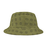 Olive Green Rubber Ducky Bucket Hat! Free Shipping! Made in The USA!