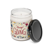 Keep Going Floral Watercolor Scented Soy Candle, 9oz! Free Shipping! 9 Scents! 60 Hour Burn Time!!!