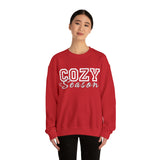 1 Cozy Season Christmas Edition Unisex Heavy Blend Crewneck Sweatshirt! Winter Vibes!