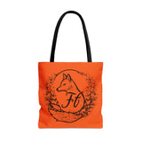 Dark Orange Branded Freckled Fox Company 2024 Merch Tote Bag! Merch