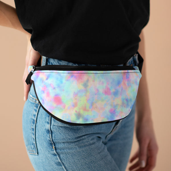 Tie Dye Blue/Pink Unisex Fanny Pack! Free Shipping! One Size Fits Most!