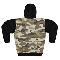 Black and Mauve Camo Hunting/Western Unisex Pullover Hoodie! All Over Print! New!!!