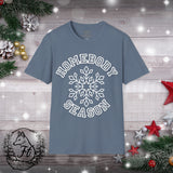 1 Homebody Season Winter Snowflake Christmas Edition Unisex Graphic Tees! Winter Vibes! All New Heather Colors!!!