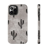 Grey Acid Wash Cactus Western Tough Phone Cases!