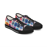 Boho Watercolor Tile Women's Low Top Sneakers! Free Shipping! Specialty Buy!