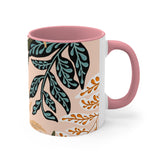 Boho Tropical Beige Accent Coffee Mug, 11oz! Free Shipping! Great For Gifting! Lead and BPA Free!