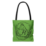 Light Green Branded Freckled Fox Company 2024 Merch Tote Bag! Merch