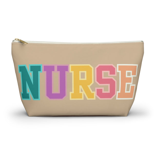 Rainbow Cream Nurse Accessory Pouch, Check Out My Matching Weekender Bag! Free Shipping!!!