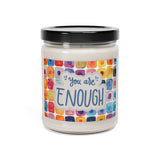You Are Enough Boho Tile Scented Soy Candle, 9oz! Free Shipping! 9 Scents! 60 Hour Burn Time!!!