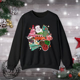 1 Christmas is in the Air Retro Medley Unisex Heavy Blend Crewneck Sweatshirt! Winter Vibes!