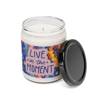 Live in The Moment Watercolor Scented Soy Candle, 9oz! Free Shipping! 9 Scents! 60 Hour Burn Time!!!