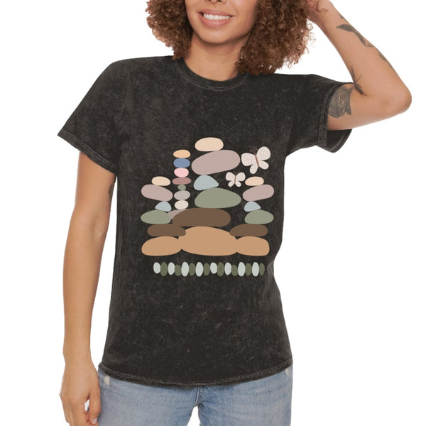Boho Meet Me At The River Distressed Unisex Mineral Wash T-Shirt! New Colors! Free Shipping!!!