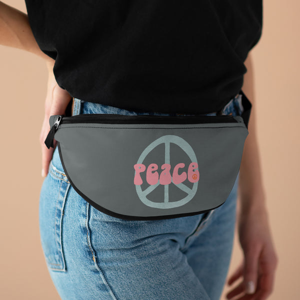 Retro Blue Peace Symbol Unisex Fanny Pack! Free Shipping! One Size Fits Most!