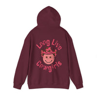 Long Live Cowgirls Smiley Distressed Back Designs Unisex Heavy Blend Hooded Sweatshirt! Free Shipping!!!