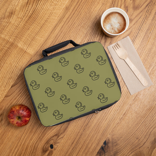 Olive Green Rubber Ducky Lunch Bag! Free Shipping!!! Giftable!