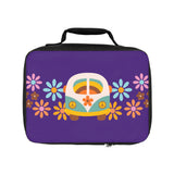 Purple Boho Daisy Van Life Hippie Lunch Bag! Free Shipping!!! Giftable!