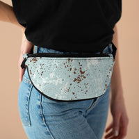 Dusty Blue Paint Wash Unisex Fanny Pack! Free Shipping! One Size Fits Most!