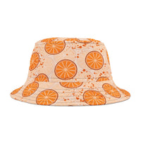 Orange Splash Farmers Market Inspired Bucket Hat! Free Shipping! Made in The USA!