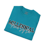 Millennials Never Say Die Unisex Graphic Tees! Summer Vibes! All New Heather Colors!!! Free Shipping!!!