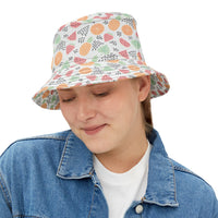 Fruit Medley Farmers Market Inspired Unisex Bucket Hat! Free Shipping! Made in The USA!