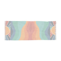 Boho Rainbow Sunshine Lightweight Scarf! Use as a Hair Tie, Swimsuit Cover, Shawl! Free Shipping! Great For Gifting!