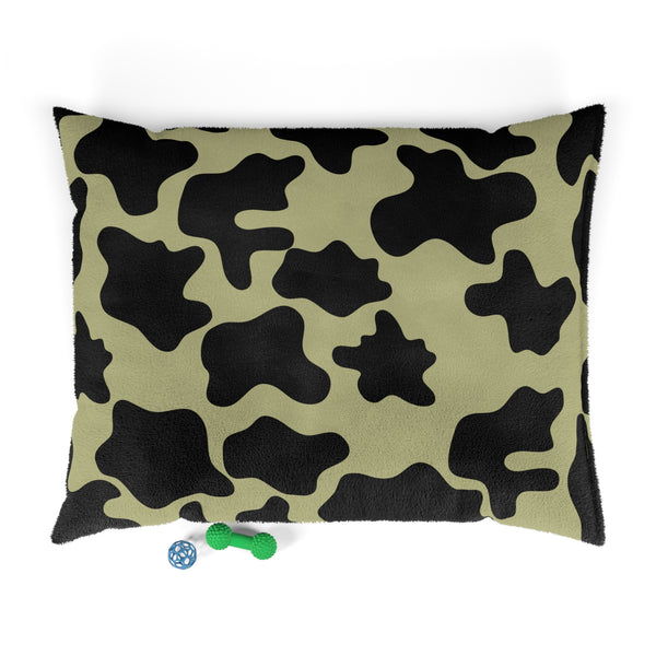 Black and Mauve Green Cow Print Pet Bed! Foxy Pets! Free Shipping!!!