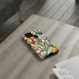 Blue and Yellow Floral Tulips Phone Cases! New!!! Over 40 Phone Sizes To Choose From! Free Shipping!!!