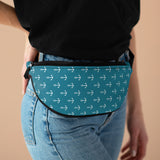 Teal Anchor Unisex Fanny Pack! Free Shipping! One Size Fits Most!