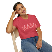 Valentines Day Mama Pink Heart Medley Unisex Graphic Tee! All New Heather Colors!!! Free Shipping!!!
