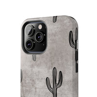 Grey Acid Wash Cactus Western Tough Phone Cases!