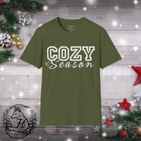 1 Cozy Season Christmas Unisex Graphic Tees! Winter Vibes! All New Heather Colors!!!