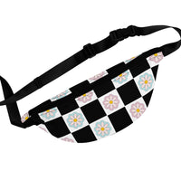 Retro Checkered Daisy Fanny Pack! Free Shipping! One Size Fits Most!