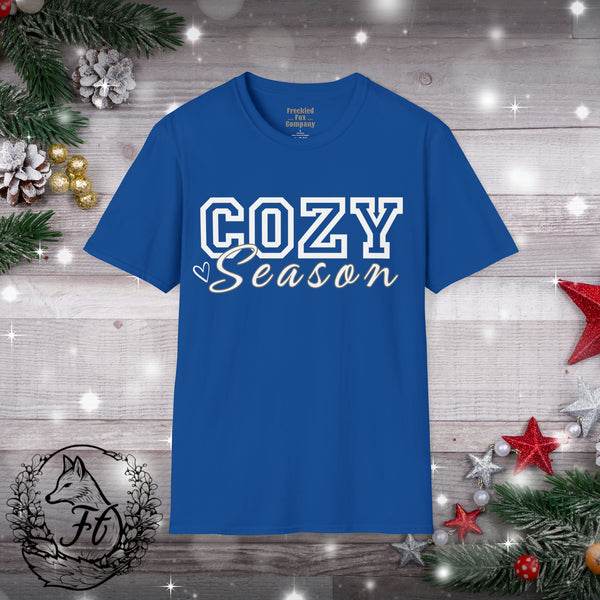 1 Cozy Season Christmas Unisex Graphic Tees! Winter Vibes! All New Heather Colors!!!