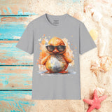 Rubber Ducky Shades Unisex Graphic Tees! Summer Vibes! All New Heather Colors!!! Free Shipping!!!
