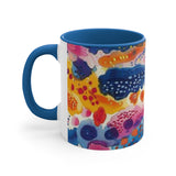Abstract Watercolor Strokes Accent Coffee Mug, 11oz! Free Shipping! Great For Gifting! Lead and BPA Free!
