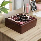 In My Cowgirl Era Boho Dreams Jewelry Box! Ceramic Tile Top! Fast and Free Shipping!!! 7 x 7 Sizing!