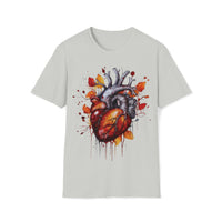 1 Autumn Drip Anatomical Heart Halloween Fall Vibes Unisex Graphic Tees! Medical Vibes!