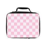 Retro Pink and White Checkered Lunch Bag! Free Shipping!!! Giftable!