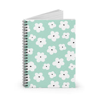 Boho Pastel Mint Green Florals Journal! Free Shipping! Great for Gifting!