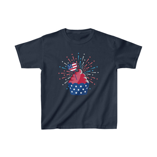 Independence Day Cupcake Kids Heavy Cotton Tee! Foxy Kids!