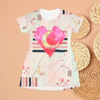 Paint The Town, Heart Moon Florals Oversized Tee!! Great For Sleeping, Lounging, Swimming! Free Shipping!!!